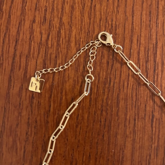 Park Lane Women's‎ Necklace, Oval Maroon and Purple Pendant with Gold Tone Chain - Picture 4 of 5